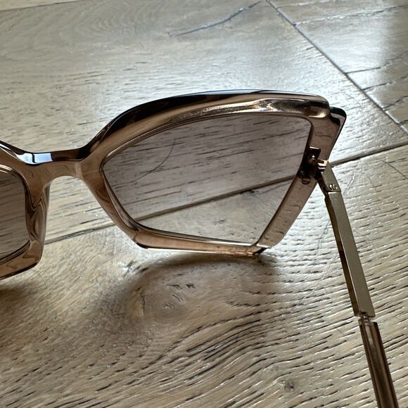 Tom Ford TF766 Gia Sunglasses 57G Rose Champagne 63-19 Italy w Case